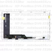 Матрица для ноутбука HP Pavilion DV6-3328sr (1366x768 HD) TN, 40pin, Матовая