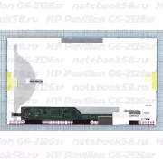 Матрица для ноутбука HP Pavilion G6-2126sr (1366x768 HD) TN, 40pin, Матовая