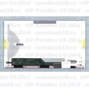 Матрица для ноутбука HP Pavilion G6-2146 (1366x768 HD) TN, 40pin, Матовая