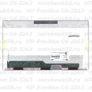 Матрица для ноутбука HP Pavilion G6-2243 (1366x768 HD) TN, 40pin, Глянцевая