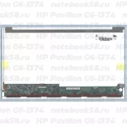 Матрица для ноутбука HP Pavilion G6-1374 (1366x768 HD) TN, 40pin, Глянцевая