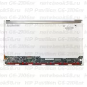 Матрица для ноутбука HP Pavilion G6-2106nr (1366x768 HD) TN, 40pin, Глянцевая