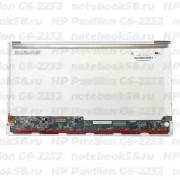 Матрица для ноутбука HP Pavilion G6-2232 (1366x768 HD) TN, 40pin, Глянцевая