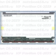 Матрица для ноутбука HP Pavilion G6-2039 (1366x768 HD) TN, 40pin, Глянцевая