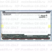 Матрица для ноутбука HP Pavilion G6-2243 (1366x768 HD) TN, 40pin, Глянцевая
