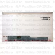 Матрица для ноутбука HP Pavilion G6-2315sr (1366x768 HD) TN, 40pin, Матовая