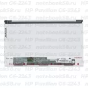 Матрица для ноутбука HP Pavilion G6-2243 (1366x768 HD) TN, 40pin, Матовая