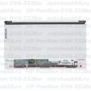 Матрица для ноутбука HP Pavilion DV6-3328sr (1366x768 HD) TN, 40pin, Матовая