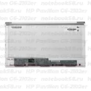 Матрица для ноутбука HP Pavilion G6-2102er (1366x768 HD) TN, 40pin, Глянцевая