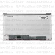 Матрица для ноутбука HP Pavilion G6-2394er (1366x768 HD) TN, 40pin, Глянцевая