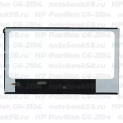 Матрица для ноутбука HP Pavilion G6-2104 (1366x768 HD) TN, 40pin, Глянцевая