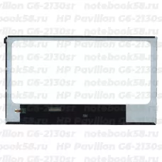 Матрица для ноутбука HP Pavilion G6-2130sr (1366x768 HD) TN, 40pin, Глянцевая
