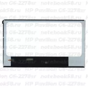 Матрица для ноутбука HP Pavilion G6-2278sr (1366x768 HD) TN, 40pin, Глянцевая