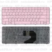 Клавиатура для ноутбука HP Pavilion G6-1369 Розовая