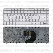 Клавиатура для ноутбука HP Pavilion G6-1378er Серебристая