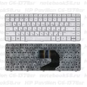 Клавиатура для ноутбука HP Pavilion G6-1378sr Серебристая