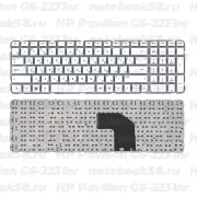 Клавиатура для ноутбука HP Pavilion G6-2231nr Белая, без рамки